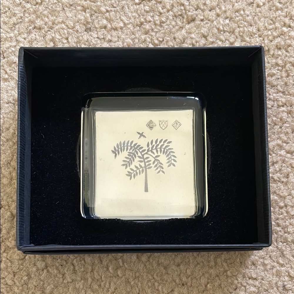 Starbucks FermaCarta England Silver Tree Paperweight